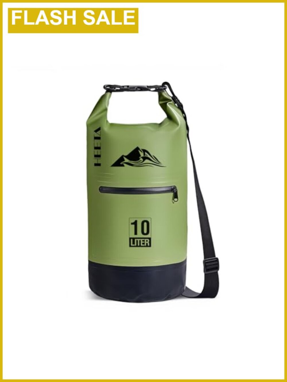 Waterproof Dry Bag Backpack Roll Top Zippered Pocket PVC 10L